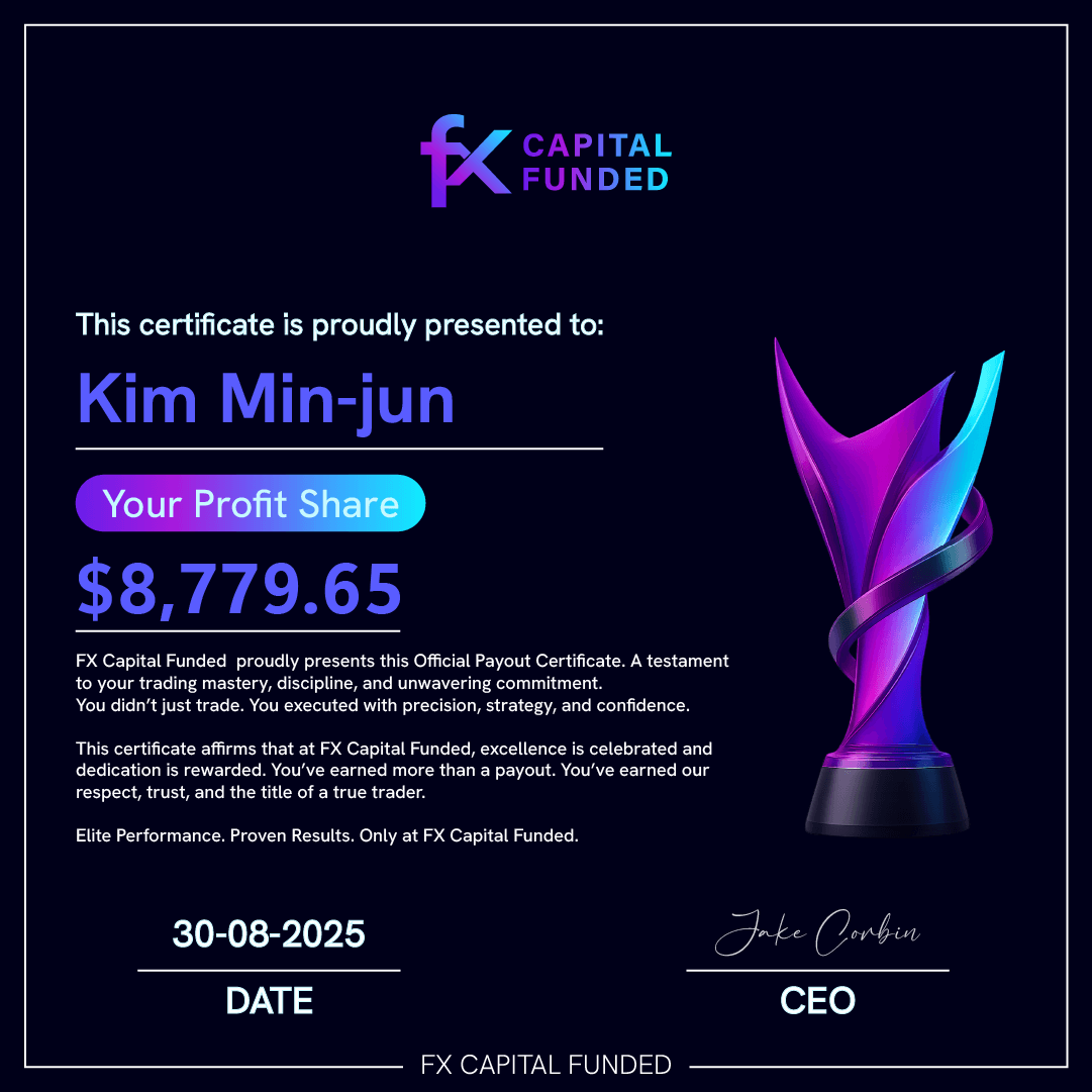 Fx Capital Funded Payout Certificate - $8,779